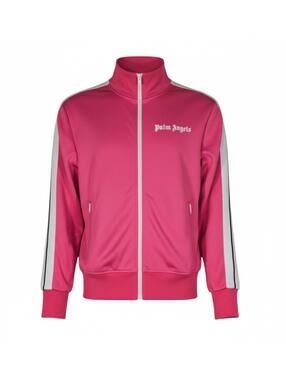Palm Angels Track Jacket XS Hot Pink Icon Stripe Made in Italy 🌴